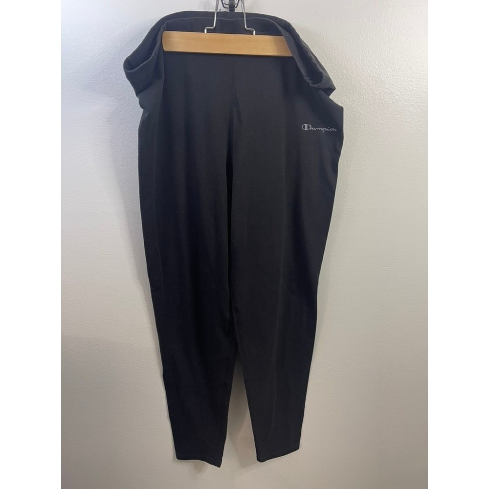 Champion Black Athletic Legging Pants Women's Size Elastic Waist Comfort Fit 3X